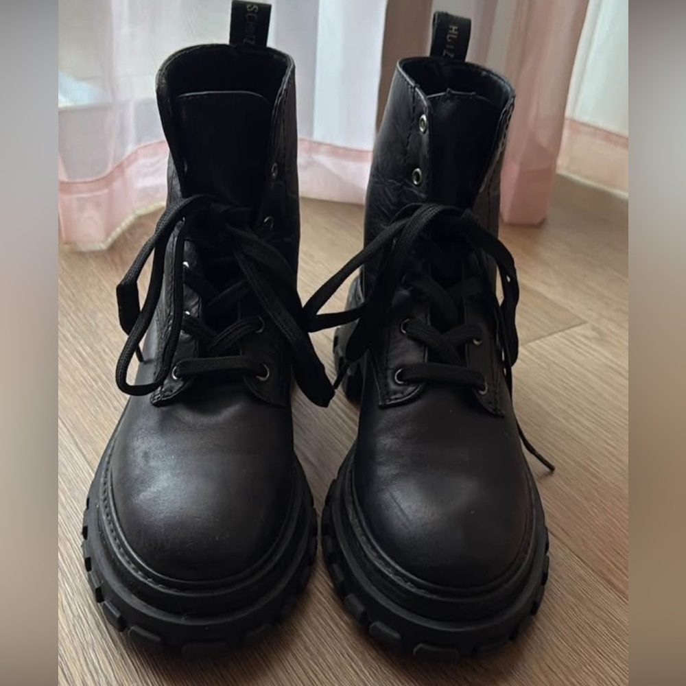 SCHUTZ Black Combat Boots